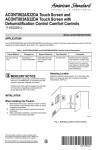 American Standard ACONT802AS32DA Touch Screen and