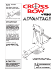 Weider WESY5983.3 User`s manual