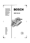 Bosch GHO 26-82 Operating instructions