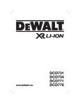 DeWalt DCD734 Technical data
