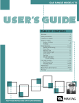 Maytag Gas Cooktops User`s guide