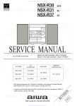 Aiwa NSX-R30EZ Service manual