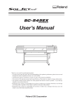 Roland SC-545EX User`s manual