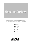 A&D MS-70 Product specifications