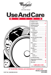 Whirlpool RC8700ED Specifications