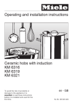 Operating and installation instructions Ceramic hobs with induction
