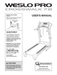 Weslo WLTL37308.0 User`s manual