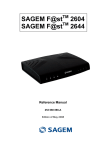 Sagem 2604 Installation guide