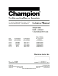 Champion Model 44-WS Gas Troubleshooting guide