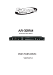 Elation Architectural Show System AR-32RM Instruction manual