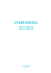 DFI LT600-DR User`s manual