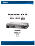 Raritan Dominion KX II Server KX2-232 User guide