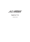 American Dynamics AD1641M-2 Installation manual