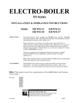 Electro Industries EB-WO-27 Operating instructions