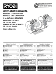 Ryobi BG612 Operator`s manual