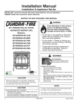 Quadra-Fire MTVERNON-AE-CSB Installation manual