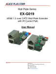 Ace Plus EX-G019 User manual