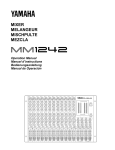 Yamaha MM1242 Specifications