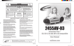 Califone Performer+ 2455AV-02 Operating instructions