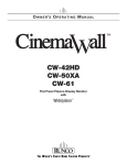 Runco CW-61 Installation manual