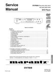 Marantz DV7000 Service manual