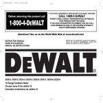 DeWalt DC614 Instruction manual