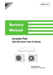 Daikin FTX50GV1B Service manual