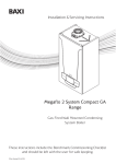 Baxi Megaflo 2 System Compact GA Range Technical data