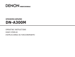 Denon DNA300M Operating instructions