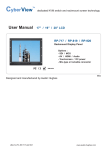 Rackmount CYBER VIEW RP-117QD User manual