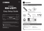 Yamaha RX-V571 Setup guide