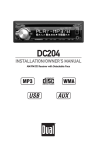 Dual DC204 User`s manual