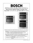 Bosch HBA43B4.0A Instruction manual