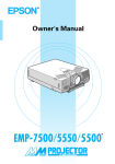 Epson EMP 600 Owner`s manual