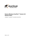 Ruckus Wireless ZoneFlex™ Version 9.8 Release Notes