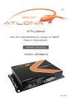 Atlona AT-HD610 User`s manual