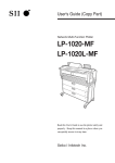 Seiko LP-1020L-MF User`s guide