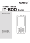 Casio C Series User`s guide