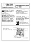 Equator SF924 Owner`s manual