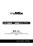 myMix IEX-16L Owner`s manual