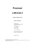 LAN-Cell 2 Release Notes - Proxicast Shopping Site