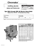 Type CES-6 through CES-180 Electric Steam Boiler