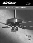 Airflow LA COSTA Owner`s manual