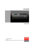 Barco ACS-2048 Instruction manual