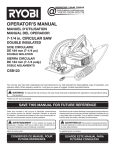 Ryobi CSB123 Operator`s manual