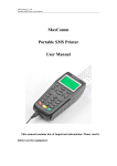 MaxComm Portable SMS Printer User manual