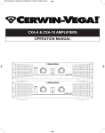 Cerwin-Vega CXA-8 Specifications