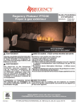 Regency PTO30-LP Owner`s manual