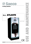 Saeco Atlante 500 Instruction manual