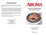 Aroma AHG-2233 Instruction manual